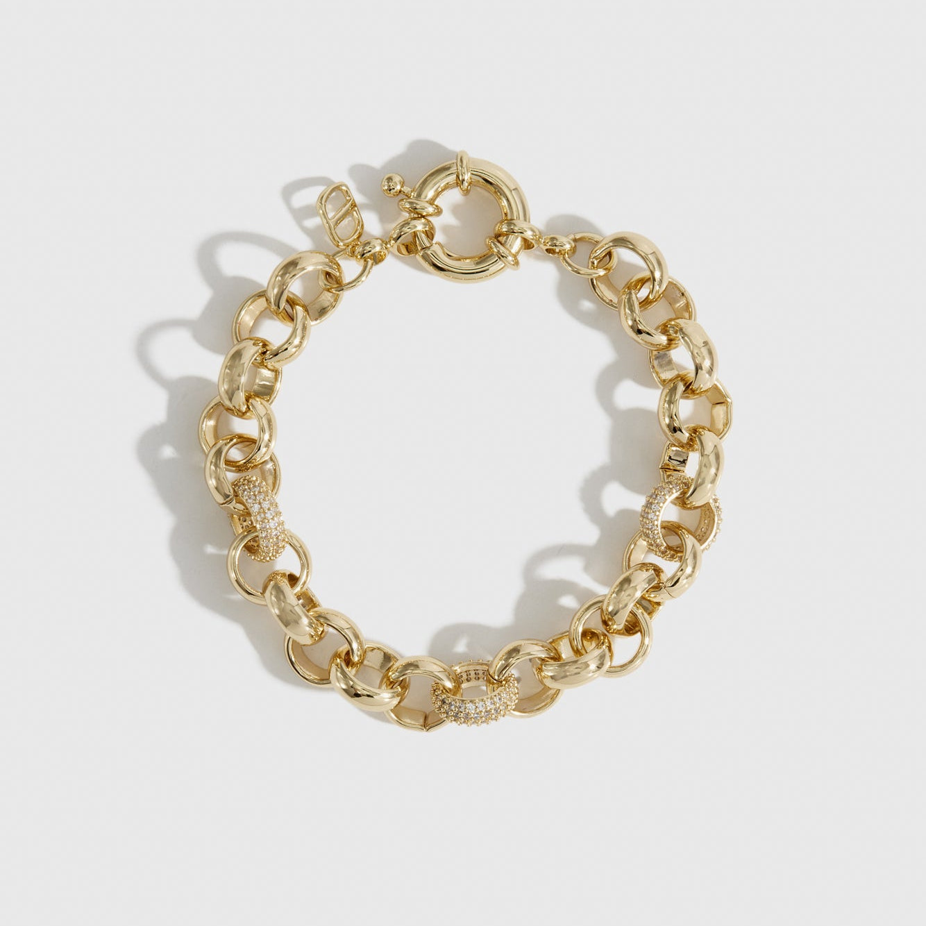 Maximalist Rolo Pavé Bracelet
