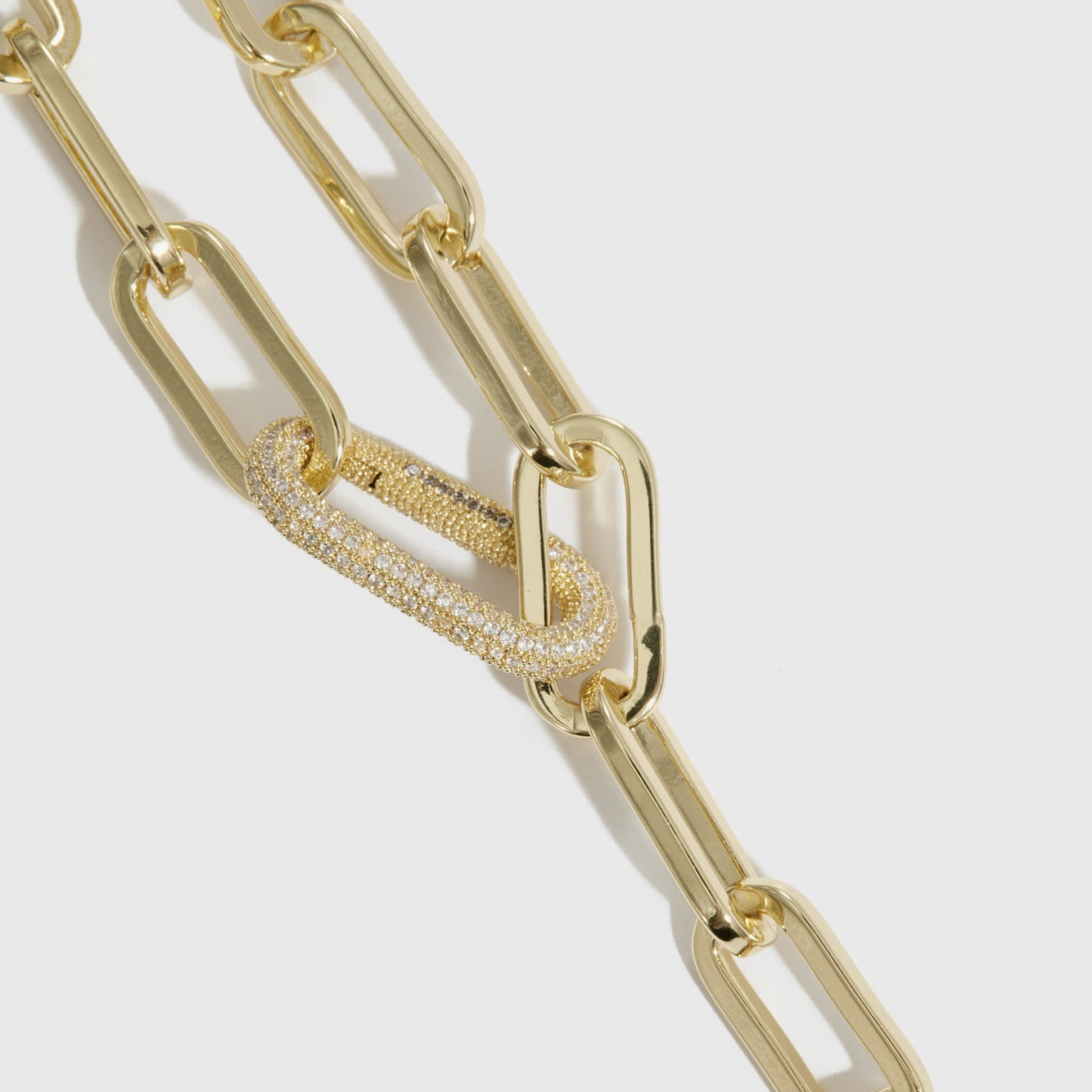 Maximalist Paper Clips Lariat Necklace