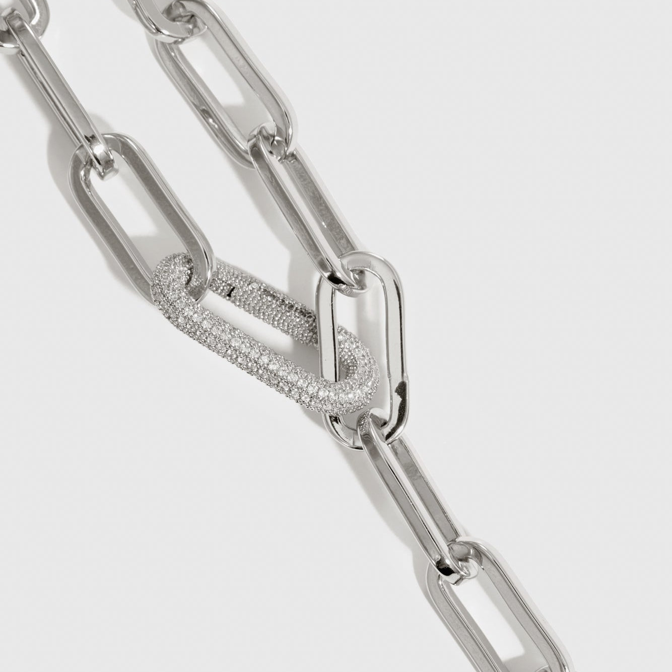 Maximalist Paper Clips Lariat Necklace