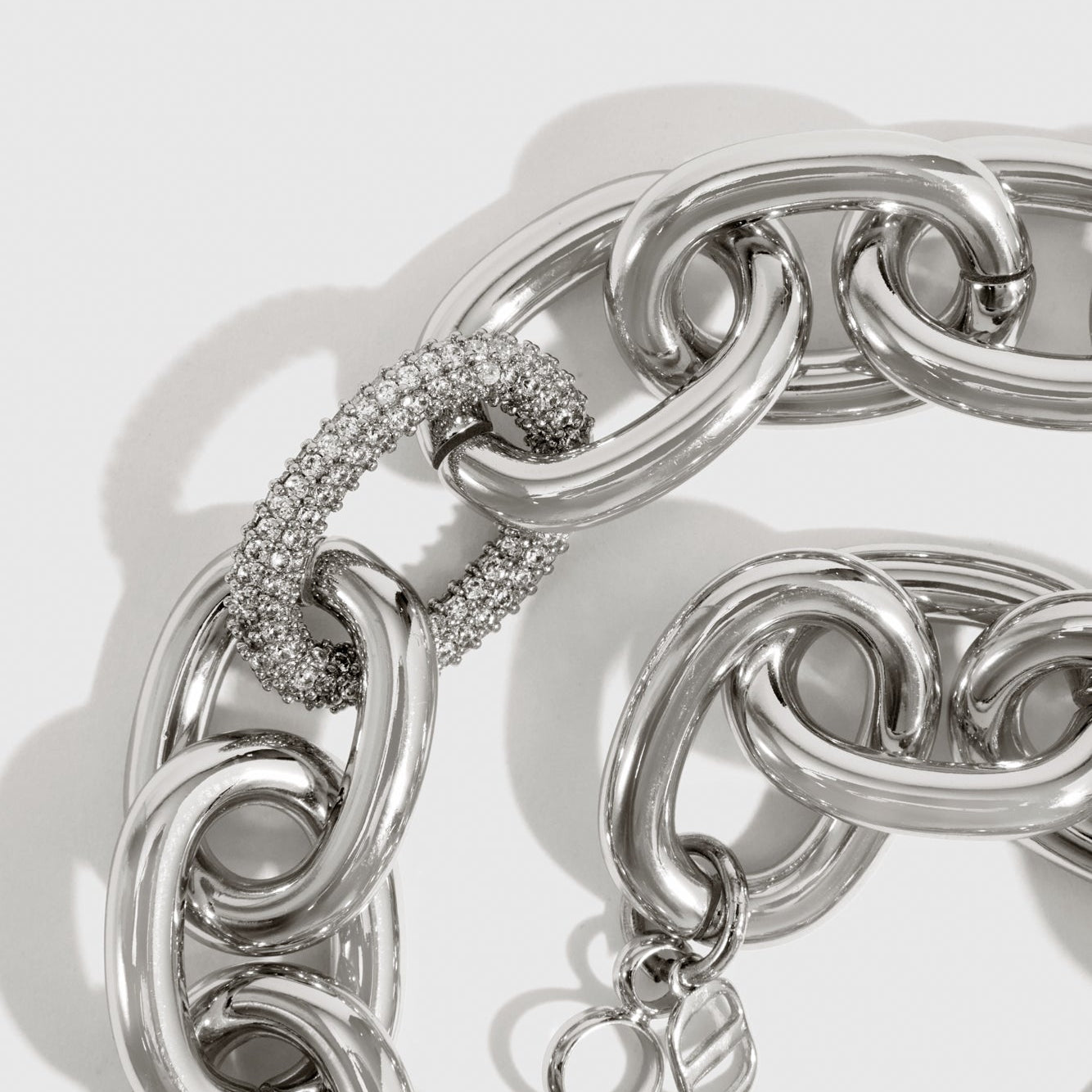 Oval Link Pavé Bracelet