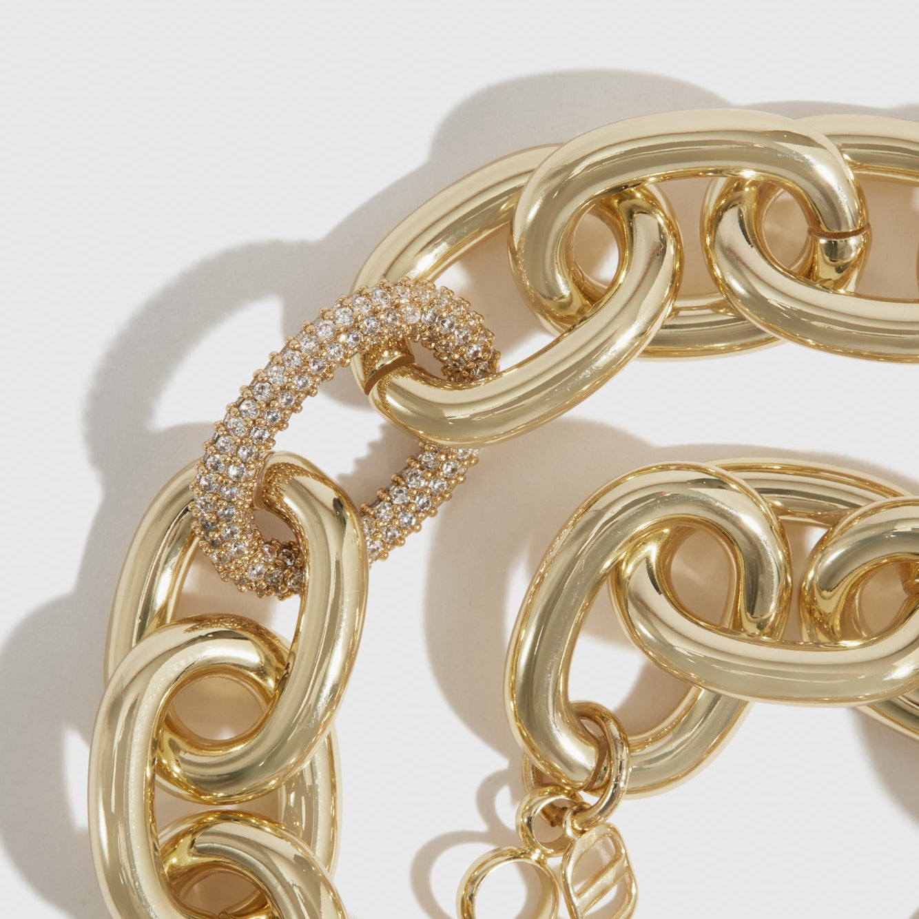 Oval Link Pavé Necklace