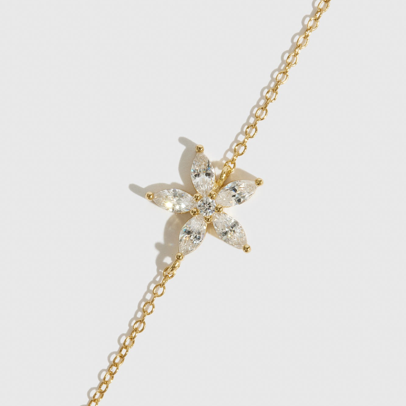 Flower Solitaire Bracelet